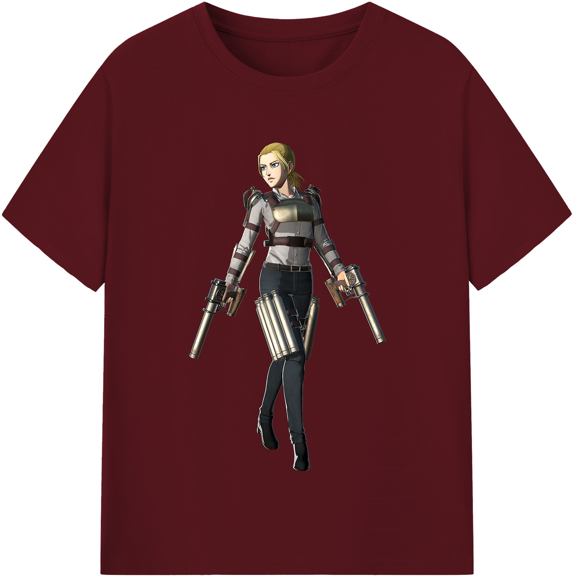 （画像用） 進撃の巨人 Attack on Titan 綿100％半袖Tシャツ（フロントプリント）